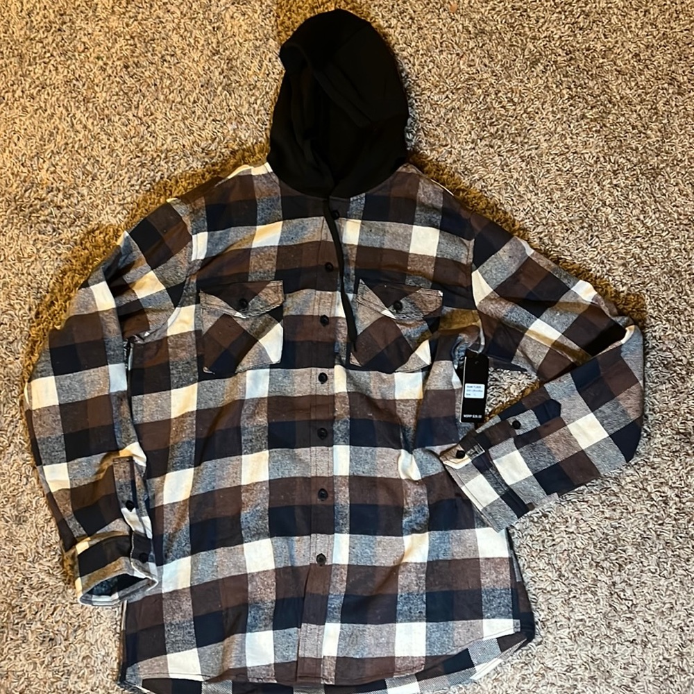 NWT 9 Crowns Flannel Hoodie Combo